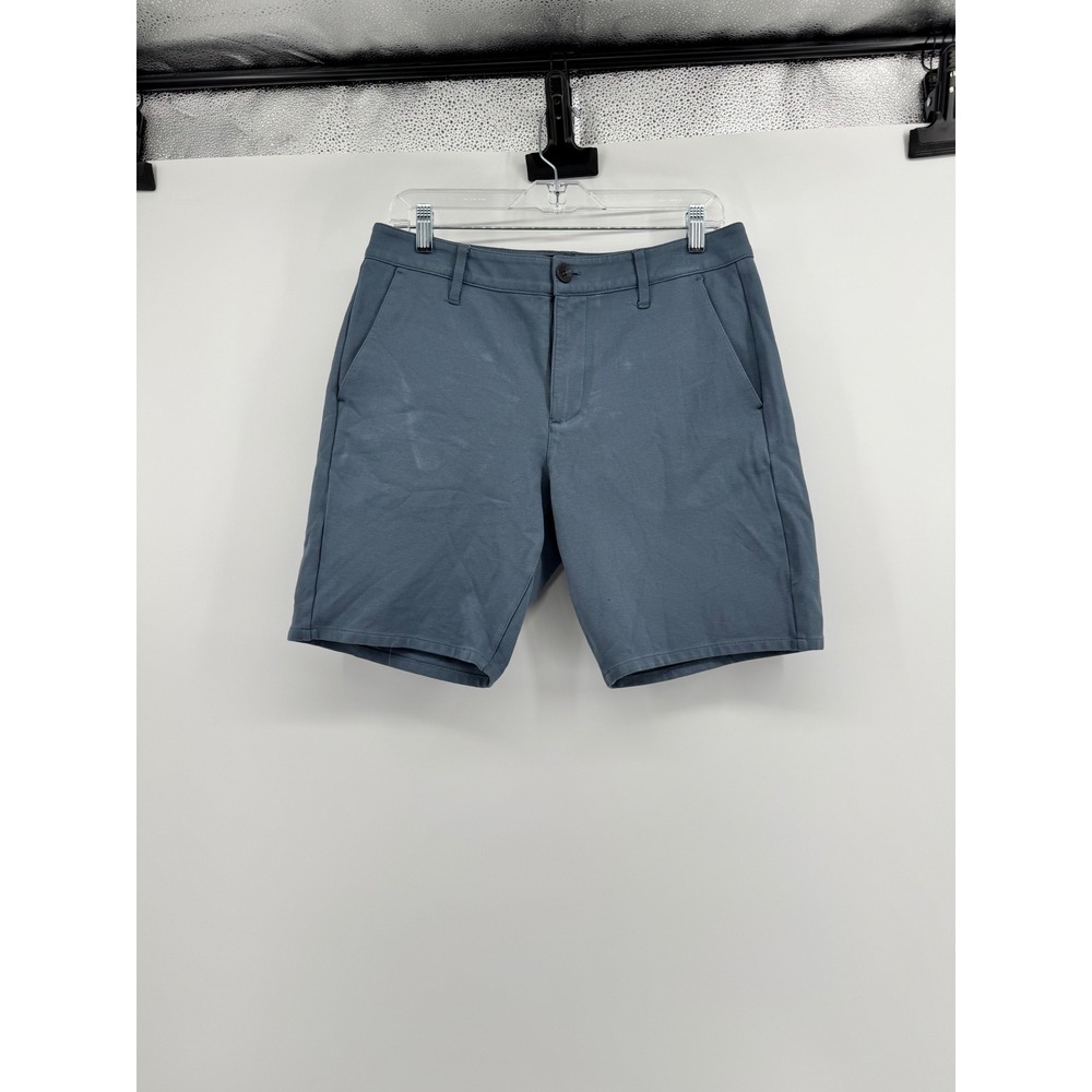 PAIGE Men's dark blue blu Flat-Front Shorts